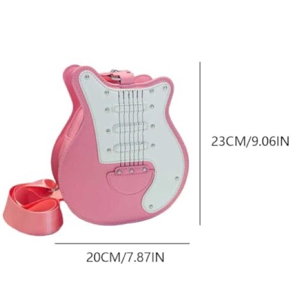 Pink Electric Guitar Crossbody Bag - Picture 10 of 10